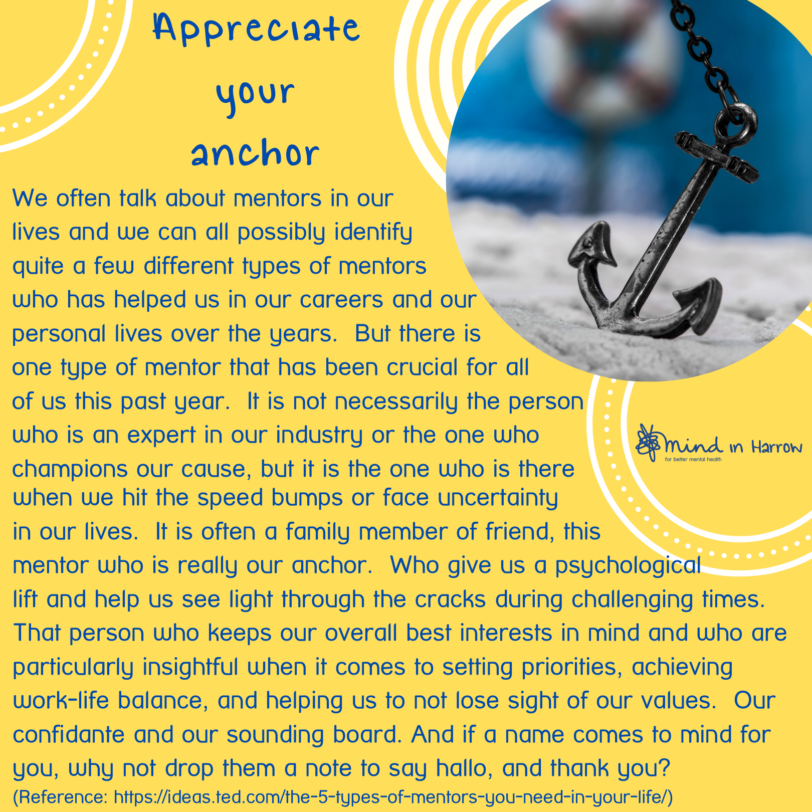 Appreciate your Anchor